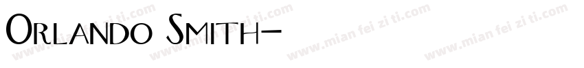 Orlando Smith字体转换